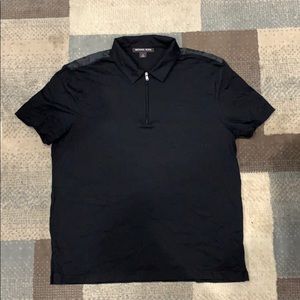 Michael Kors Mens Polo with Zipper size M